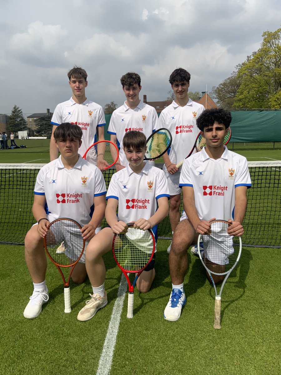 Our Boys 1st VI looking great in their new team shirts before the first match of the season.