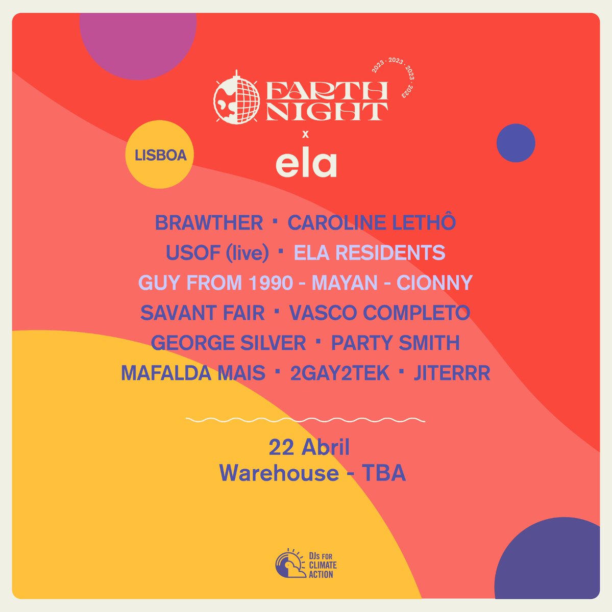 1stCaco's tweet photo. Este sábado, dia 22, toco em formato DJset, b2b com o enorme @savantfair, na Earth Night, uma acção @DJs4CA em 12 países pelo ambiente.

Temos muita música boa para partilhar entre as 6h-8h da matina. Apareçam! ✊🫂 https://t.co/zNJD6KKHZf