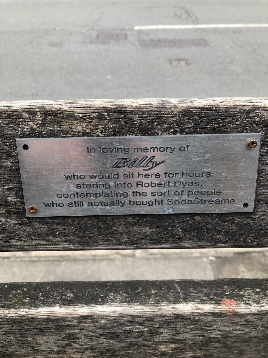 Well this made me chuckle.
I quite fancy a soda stream.
Spotted on a bench in #eastsheen