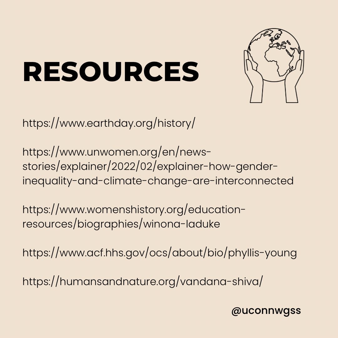 It’s Earth Day! On one of the most important annual events for environmental protection, it’s crucial to examine how climate change intersects with gender and other factors. (2/2)