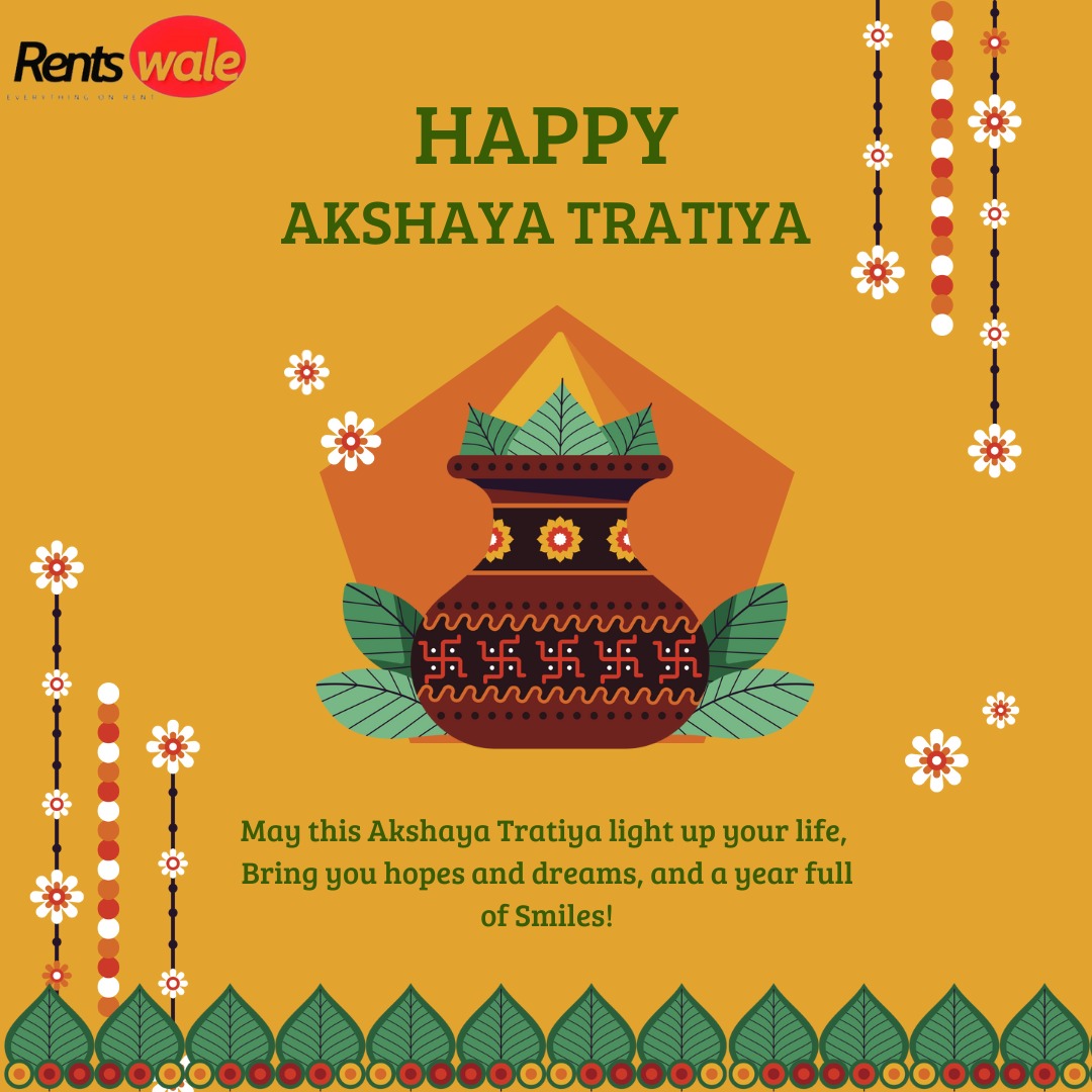 This Akshaya Tritiya, may Lord Vishnu and Goddess Lakshmi shower you with their choicest blessings. 
.
.
#AkshayaTritiya #akshayatritiya2023 #akshayatritiyaspecial #rentalservices #rentswale #rentalbicycle #rentalcarservice #rentalbike #rentalfurniture #HappyAkshayaTritiya #pune