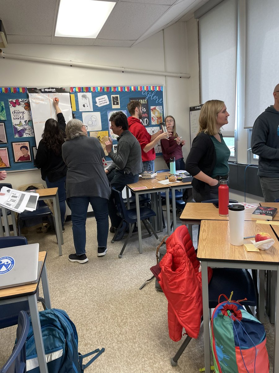 MsECampbell's tweet photo. Thank you @Wipebook for sponsoring our session @wrdsb PD Session on Reading in Gr 9 Single Streamed English Classrooms. Great things happen when book lovers collaborate #wipebook https://t.co/MACPJmE65o