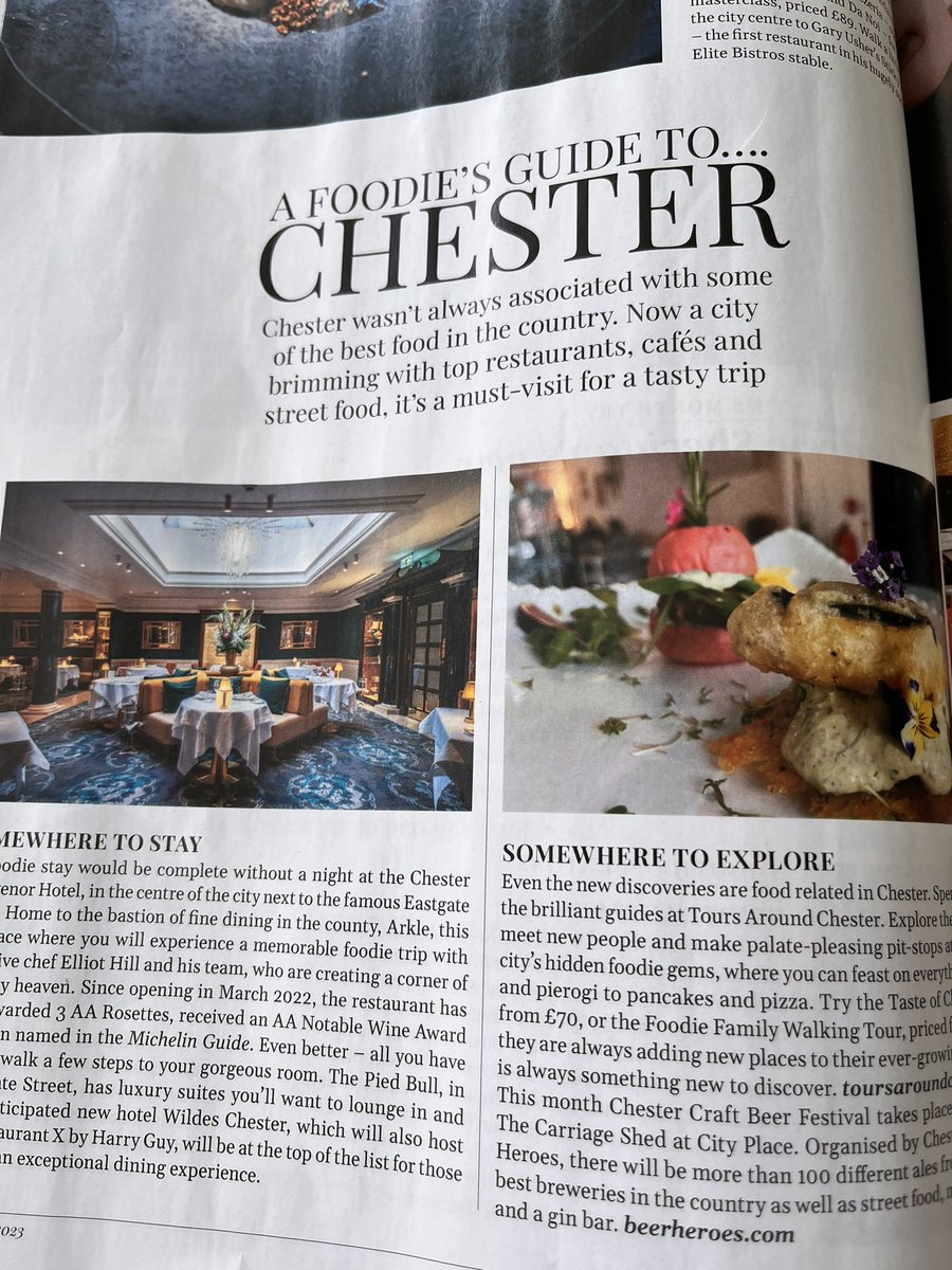 RunningChester's tweet photo. Great to get a mention in this monthโs @cheshirelifemag ๐๐๐ท๐ฅฎ๐ฐ #food #drink #foodieexperience #Chester #Chesterfoodtour #giftideas
#thingstodoinchester #visitCheshire #foodexplorer #foodgiftideas #drinkinginchester #supportingindies #exploreChester https://t.co/VaHIZ7Cvc1