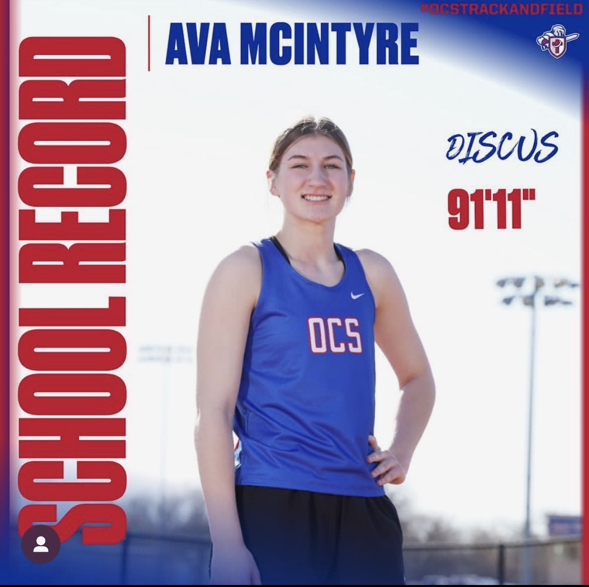 AshleyMc623's tweet photo. Way to put yourself out there and try something new!! You never know what you are capable of until you TRY!! First year @ Discus. @AvaMcIntyre24 https://t.co/MQbwPtGS9z