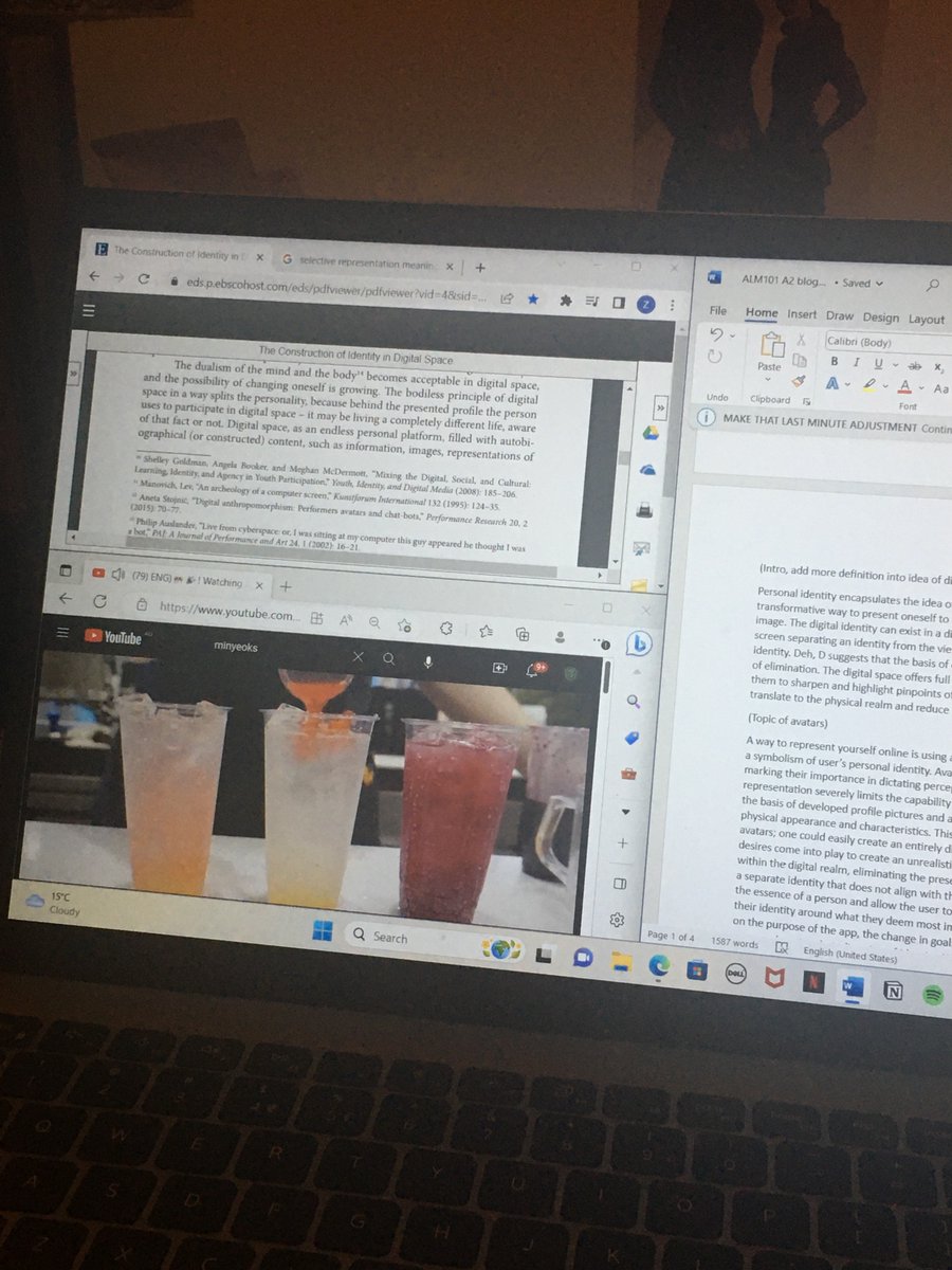 ZoeKeys7's tweet photo. Aye shout out to random cafe vlogs for being the only thing stimulating enough to keep my pea brain focused on this assignment 
#makingsocialmedia https://t.co/7eVymxjaZd