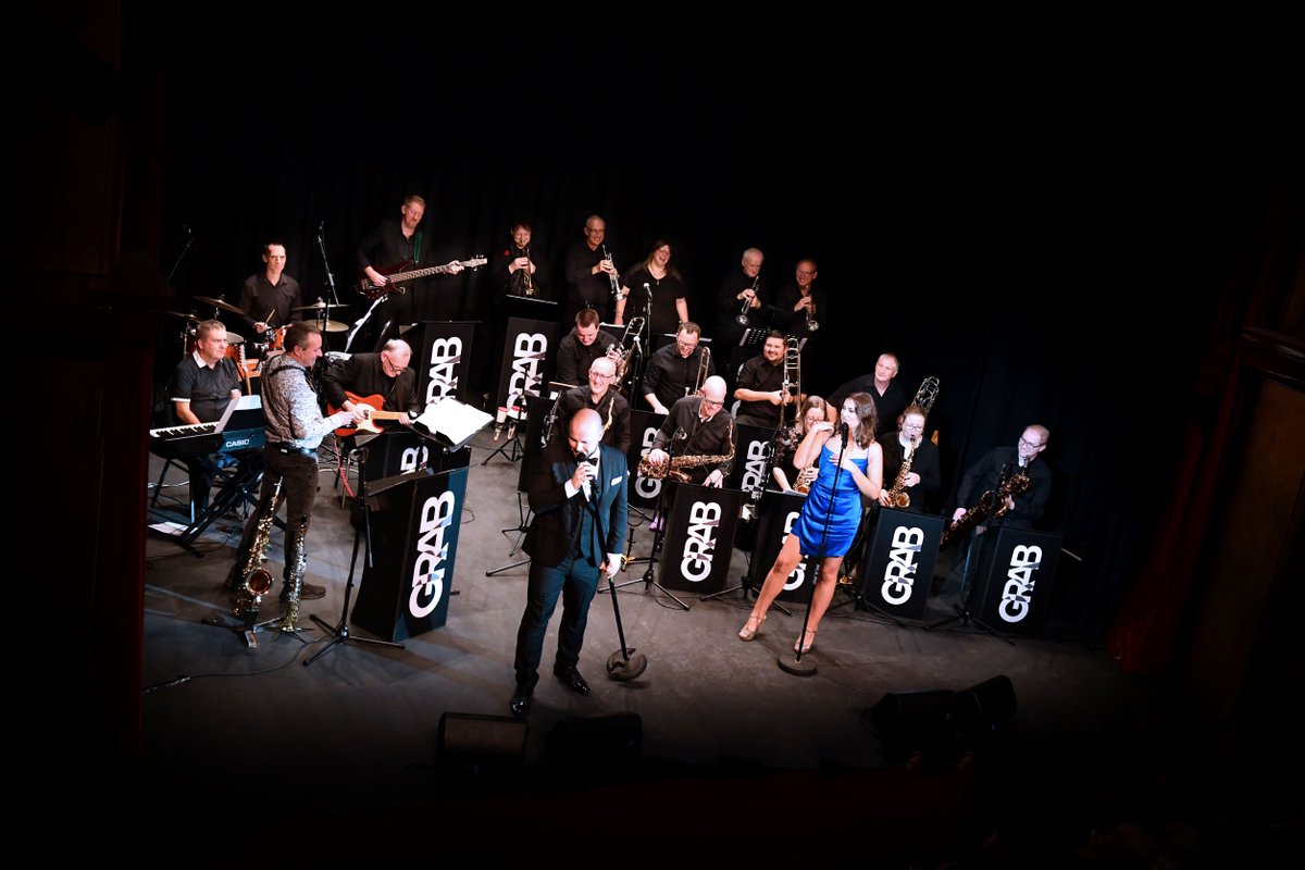GRABbigband's tweet photo. Tonight!. A handful of seats still available for #grantham GRAB's storming #bigband bash @Guildhall_Arts Sat 22nd April 7:30pm Tickets https://t.co/6f202DWCD9… @GranthamJournal @BBCRadioLincs https://t.co/QXH9GUu0r2