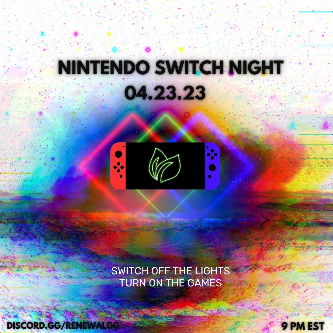 GamingRenewal's tweet photo. The only place you can smash, race or out luck your friends. π4.23.23 9 PM EST πGrab your #switch and join in for some chaos. Super Smash Ultimate, Mario Party Superstars, MarioKart8 etc https://t.co/8bAR1dAY9z π #SuperSmashBrosUltimate #mariokart #marioparty #renewalgaming https://t.co/xE6XIeALN9