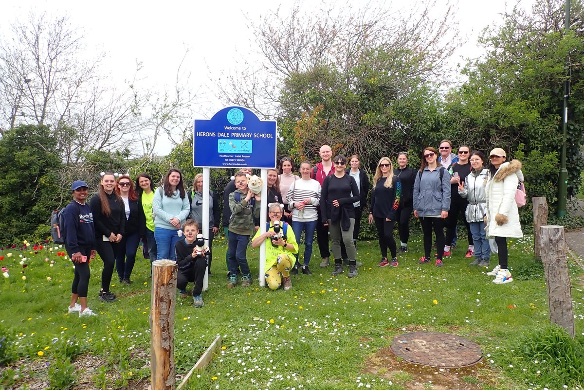 TracyVise's tweet photo. Herons Dale Primary smashing 8 miles off road sponsored walk - 3 hours 20 (not including stops) 24 people.  

An amazing £720.00 has been raised smashing our £600 target as part of the Shaun by the Sea community project for The Martletts .   Herons
@shaunbythesea https://t.co/a8ZhEwrgnw