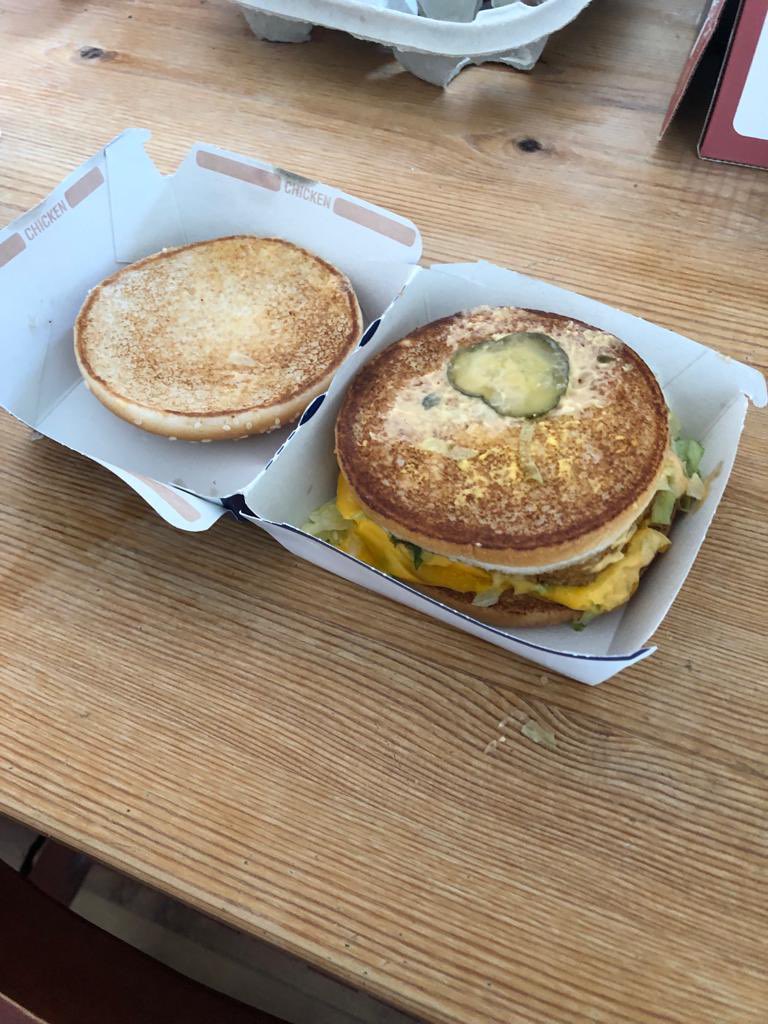 sofibethlen's tweet image. Nothing more disappointing than getting back from the drive through to find a missing burger my Big Mac. @McDonaldsUK 

How can I get compensation