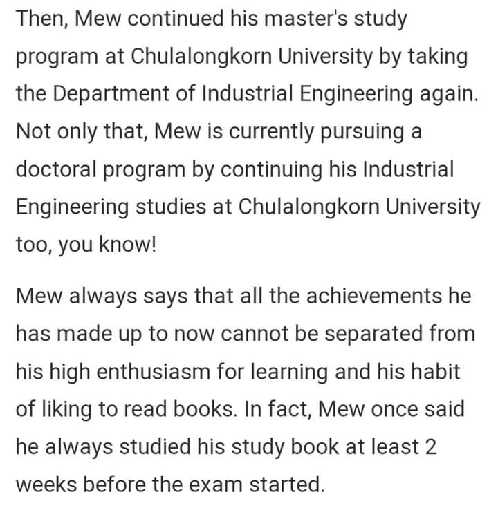 Amo17Arte's tweet photo. 📰 Artículo sobre 12 artistas tailandeses que inspiran siendo estudiosos y teniendo título de maestría. El primero en la lista es Mew Suppasit Jongcheveevat, que ama la estadística y es estudiante de doctorado.
#MewSuppasit
#มิวศุภศิษฏ์ #GetWellSoonMew https://t.co/JMT7Q6OSBJ