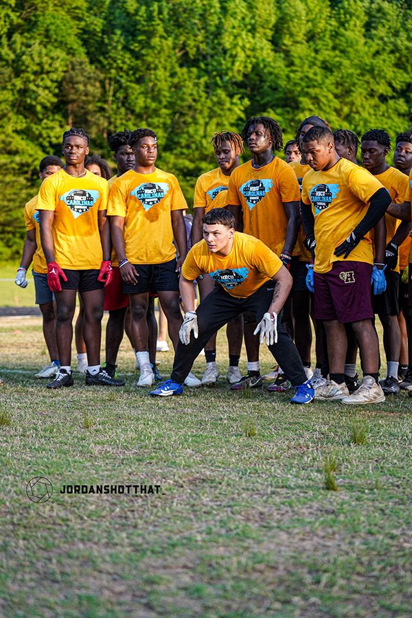 calebedstrom21's tweet photo. Great camp at Harding High School with @CFIShowcases @pepman704 @KennethMcClamro. Glad to be named top 6LB and Overall Camp MVP. Let’s get to work! @Gm4Sports @charlottepreps @NCSCRecruits @phaberkamp @CoachZMayo https://t.co/dwE4MyhNR2