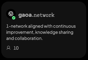 buildcities's tweet photo. GAOA is now a verified network in build_cities✅

GAOA = Gain → Acquire → Optimize → Advance

Read on to learn more about @gaoanetwork &amp; the @GAOAframework founded by @gaoa97 https://t.co/a4PVtUc7fa