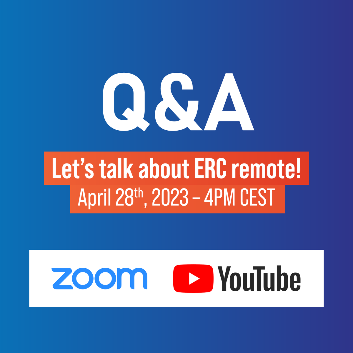 rover_challenge's tweet photo. ERC REMOTE Q&amp;A INCOMING 🌠 Join us on a live Q&amp;A with ERC remote jury representatives 😎

⏰ TIME: April 28th, 4PM CEST (FRIDAY)
🏢 PLACE: Zoom meeting &amp; YouTube livestream

All links available here:
https://t.co/jy9ld92Fub

See you then! 🤝 https://t.co/6zzKe9f3SM