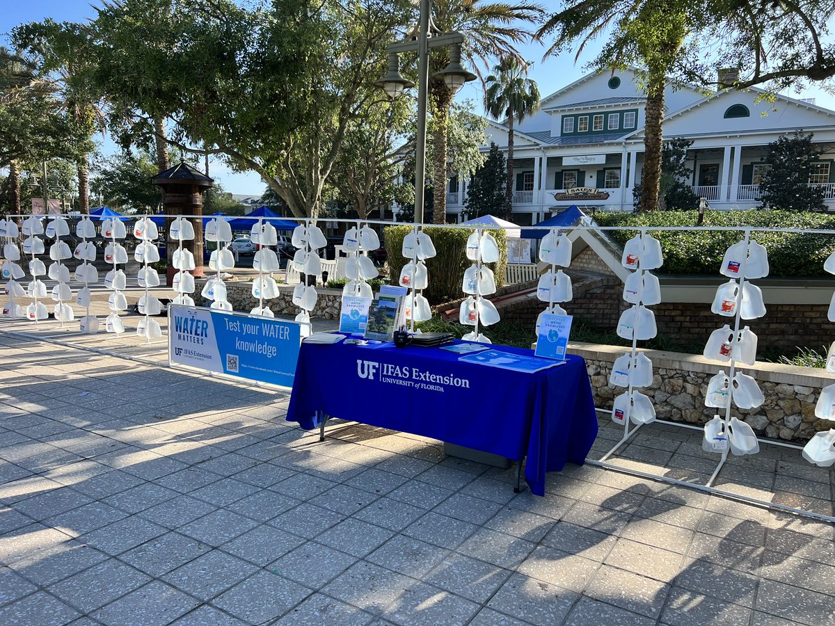 Test Your Water Knowledge is in The Villages today. #WaterMatters @IFASExtCentral <a href="/UFMREC/">UF IFAS MREC</a> <a href="/UF_CLUE/">UF Center for Land Use Efficiency</a>