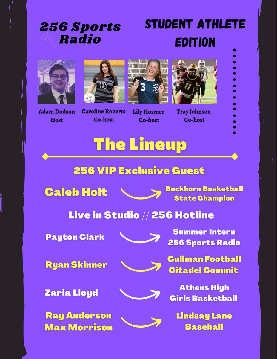 Student Athlete Edition 6 features Buckhorn, East Limestone, Cullman, Athens and Lindsay Lane!