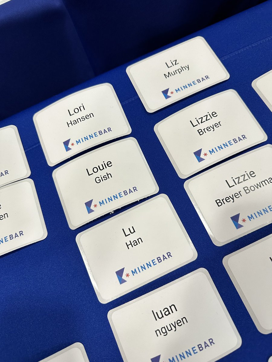 Omg my kid has a #minnebar name tag 🥹