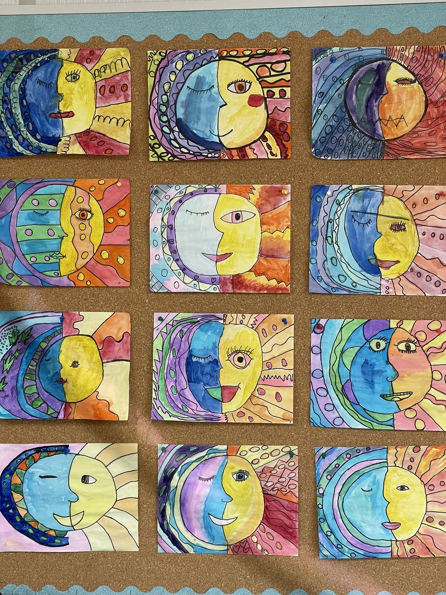 MsBast1's tweet photo. Warm and cool water colour paintings 🌞🌛 https://t.co/sttEXOQMaw