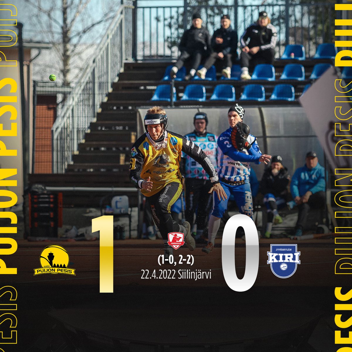 puijonpesis's tweet photo. Ulkona jatketaan voitokkaasti! 🔥
Jyväskylän Kiri kaatui aurinkoisella Mantulla vähäjuoksuisessa matsissa lukemin 1-0 (1-0, 2-2).

#PuijonPesis #Ykköspesis #Pesis https://t.co/dOdE0Zt41E
