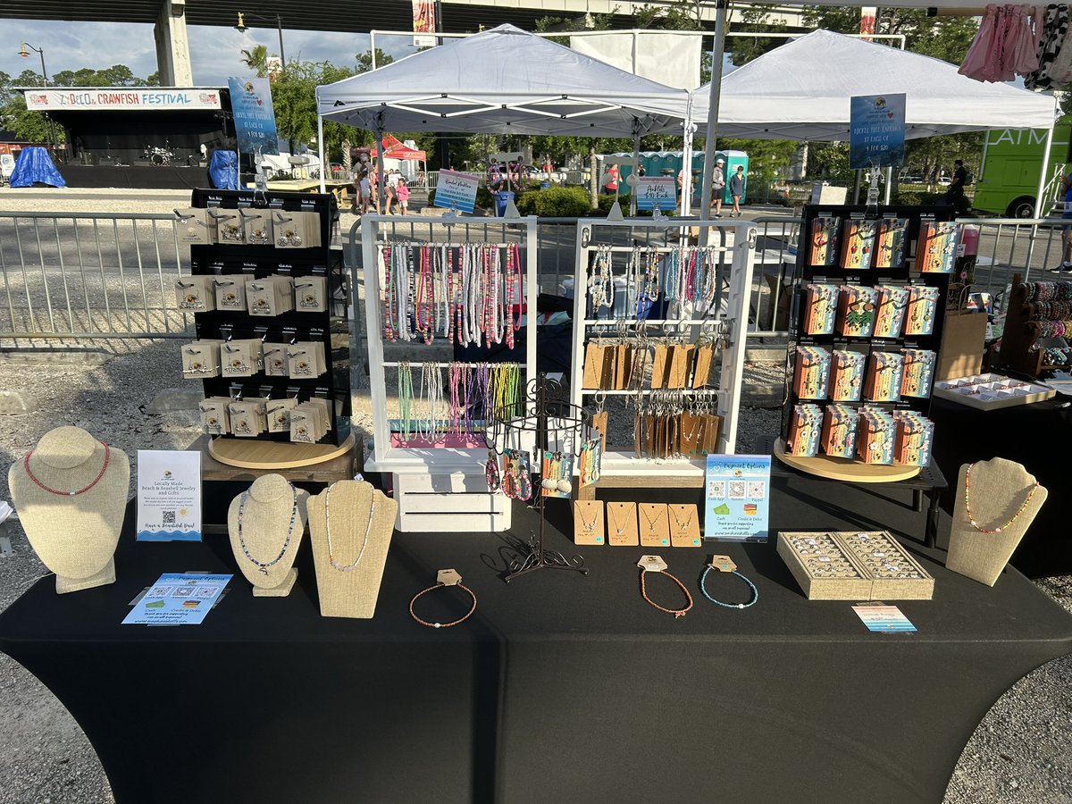 SonShineShells's tweet photo. Jeff is at @CoastALFarmMkt and Lena is at Gulf Shores Waterway Zydeco and Crawfish Festival today!  It’s a gorgeous day to be on the coast!  We hope to see you out and about!! ☀️

Have a beautiful day!! https://t.co/MIzS7J4mGB