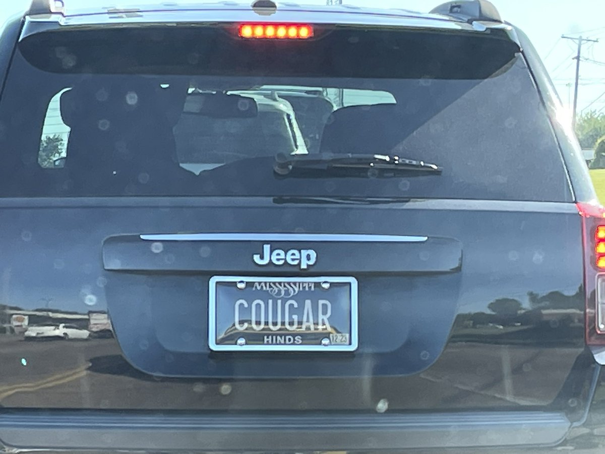 JacksonPlates's tweet photo. Hide your husbands and sons. #cougar #jackson #jacksonms #mississippi #jacksonplates https://t.co/HD72e66F62