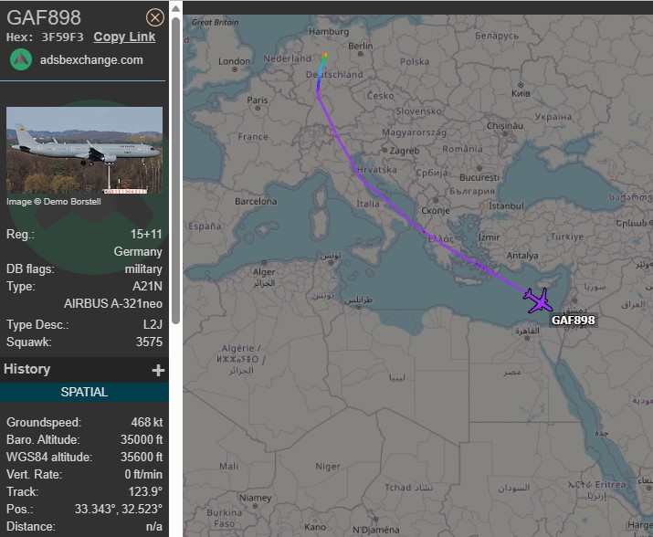Laurent_Le_Bloa's tweet photo. #Germany AF AIRBUS A321 #GAF898 fm #Hannover to #amman
For repatriate civil fm #Sudan ?
A400M #GAF303 took off fm Amman heading toward Red Sea
@RAbdiAnalyst @Abdi678 @0g_ontheground @OAbraar @Wild_JSL @_ngwata @YahyeSL @ManlikeAK47 @awkulmiyow https://t.co/ZMhWWSDPWO