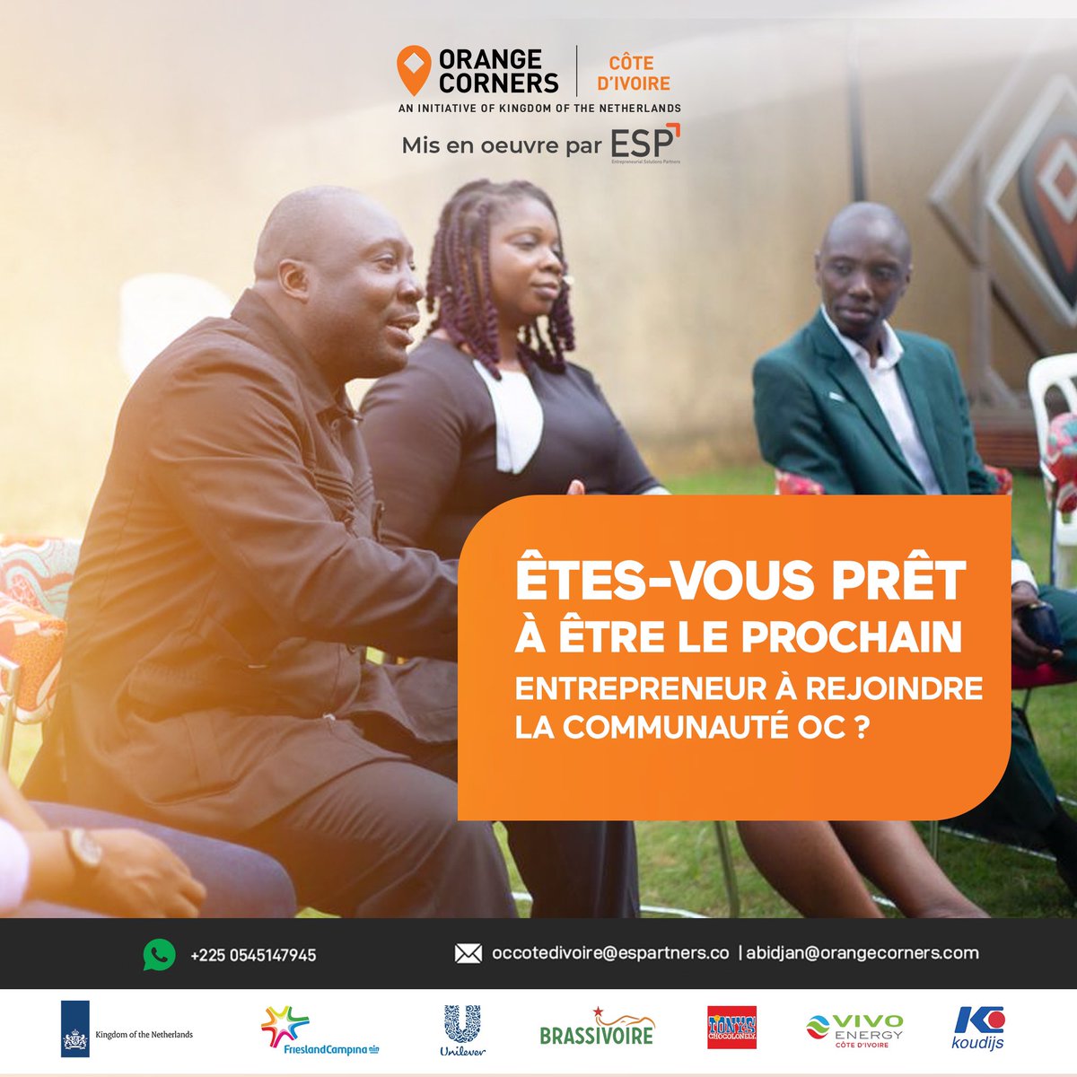 Le compte à rebours commence… ⏱️

Nous sommes ravis d'annoncer que les candidatures pour notre prochaine cohorte arrivent bientôt ! Restez à l'écoute pour en savoir plus sur la façon dont vous pouvez rejoindre la communauté OC.

#OCCotedivoire #TeamOC #Countdown