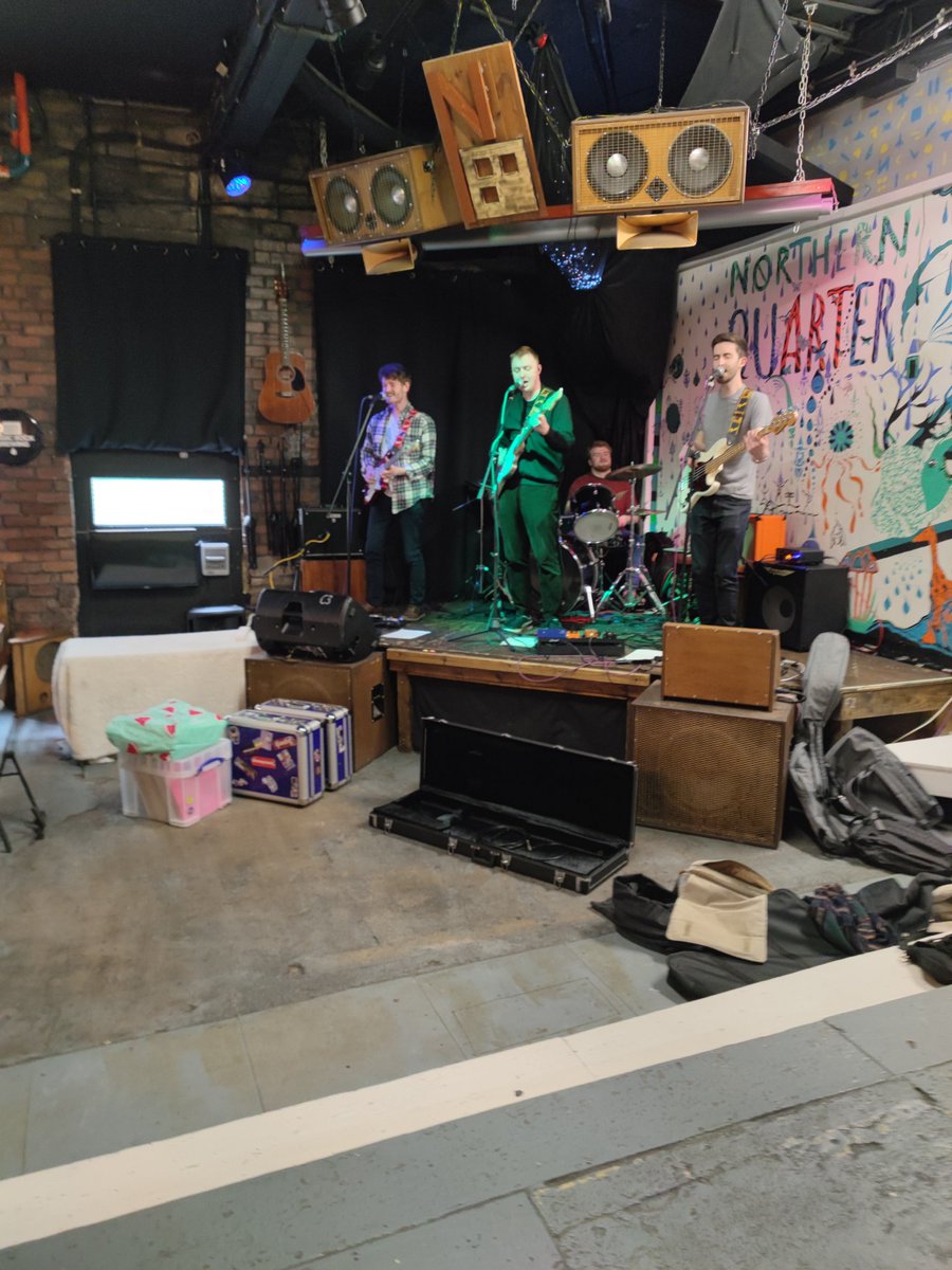 Sound checks underway at <a href="/NQuarterHudd/">Northern Quarter Huddersfield</a> first band, Alfie and The Avalon, on at 4pm.

FREE ENTRY! Get down! 

#RSD23 #RecordStoreDay #Huddersfield #VinylTap #VinylTapLive