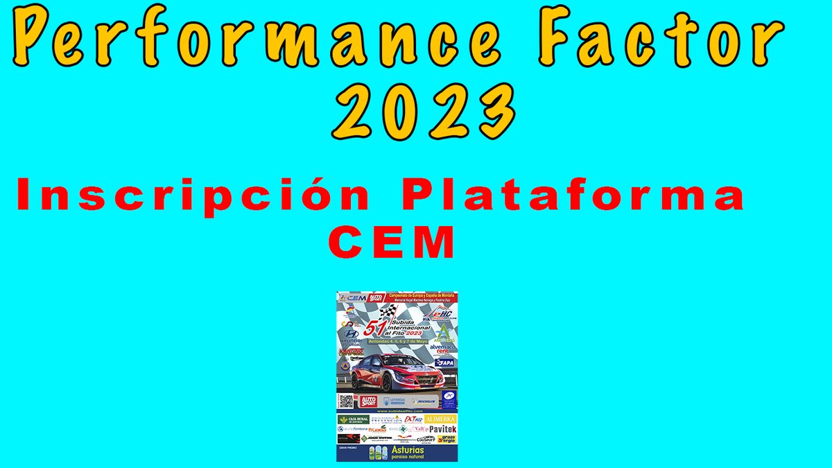 Información Importante !!! PERFORMANCE FACTOR 2023 

Aquí debajo el enlace para la inscripción 👇
  subidaalfito.com/competidores/c…