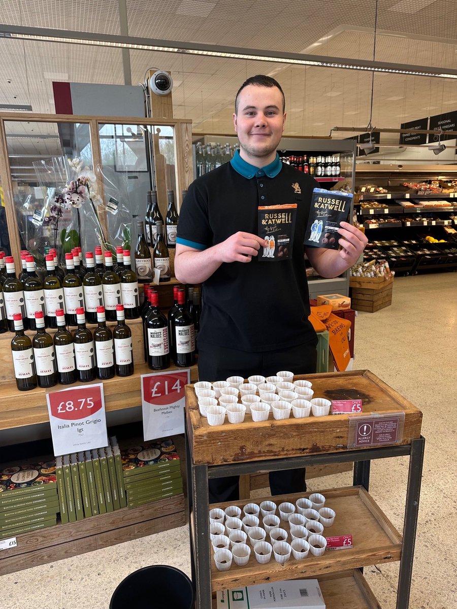 Booths Supermarket (@boothscountry) on Twitter photo Luc at Penwortham is tasting <a href="/RandA_Chocs/">Russell and Atwell</a> fresh chocolates this afternoon 🍫 Luc at Penwortham is tasting <a href="/RandA_Chocs/">Russell and Atwell</a> fresh chocolates this afternoon 🍫
