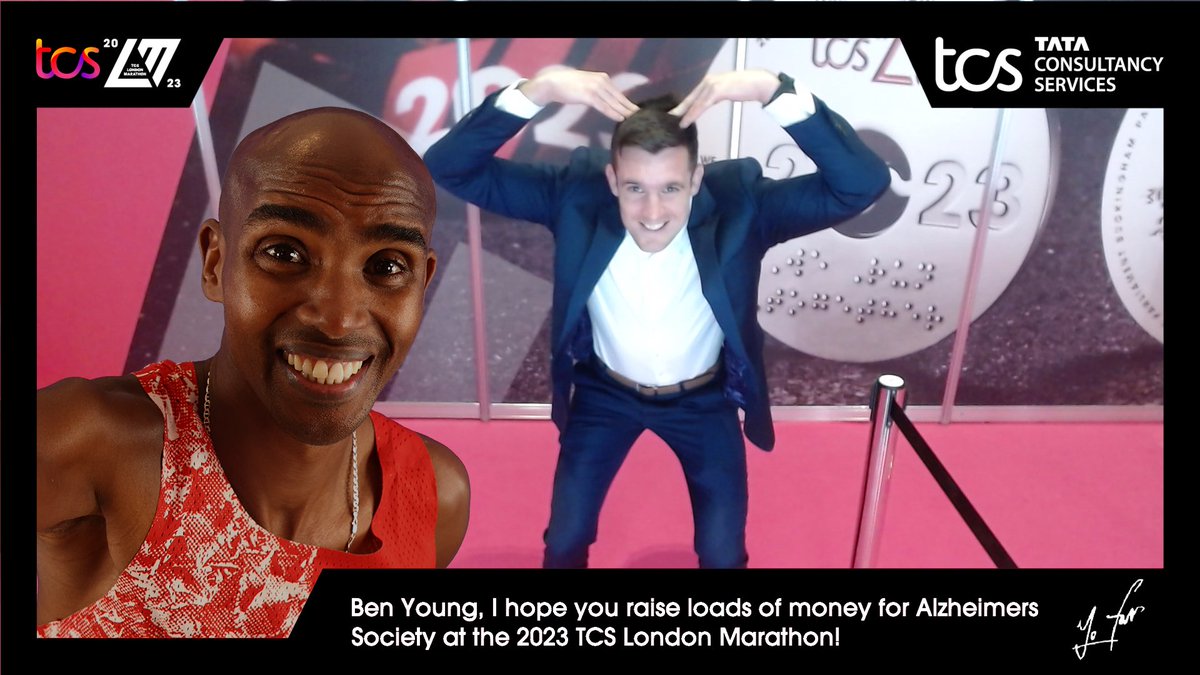 BenjaminYoung23's tweet photo. Quick Mobot before tomorrow’s @LondonMarathon 

Any last min donations for @alzheimerssoc hugely appreciated!

https://t.co/qtmbsuuS8Z https://t.co/AhaFZHyD5c