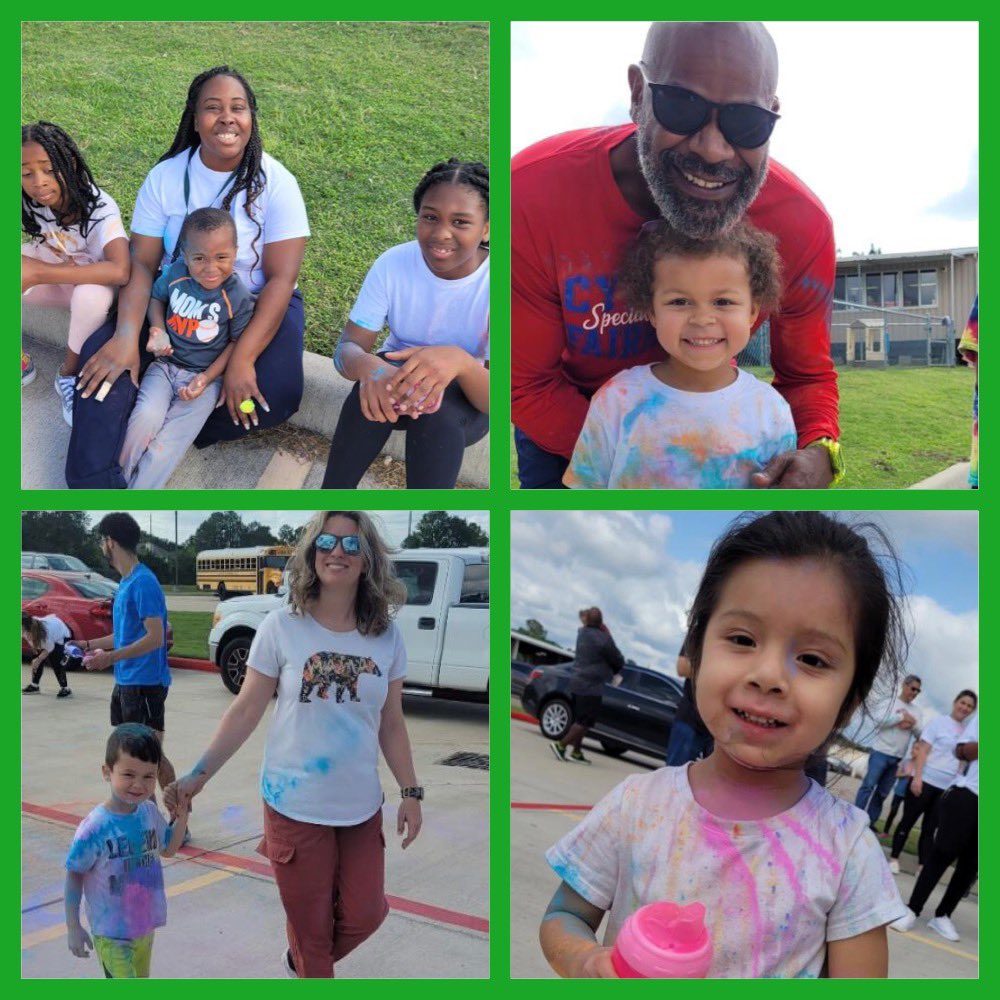 Barker_ELC's tweet photo. Family Color Run @Barker_ELC to celebrate Family Appreciation Day!! We had a colorful explosion of fun and smiles!! Thank you Barker Families for all of your support and choosing Barker ELC for your little learners. #Colorrun #familyappreciation #CFISDELCS #Barkerbunch https://t.co/oC9NCAaC43