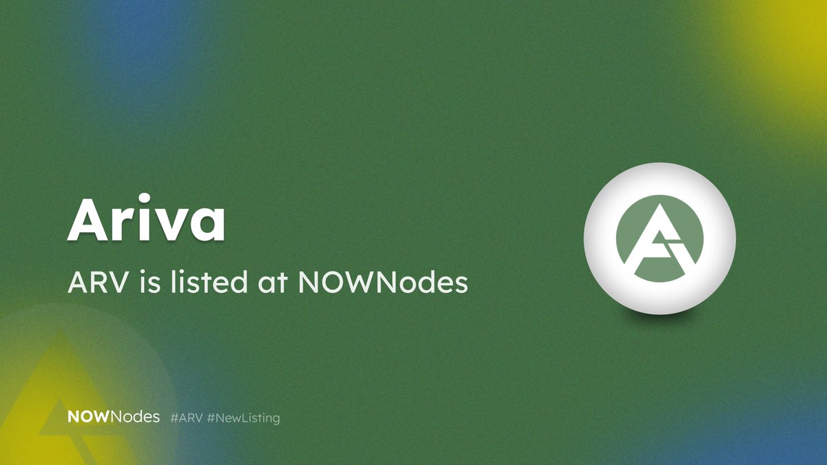 NOWNodes's tweet photo. Let developers develop  ✈️

@ArivaCoin has arrived and has been listed at NOWNodes! 
More developers can now integrate #Ariva into their solution and create new use cases 🏗️

Perform RPC calls, use Websocket connection and build on Ariva with a free API key - https://t.co/P7DqzcSXf0