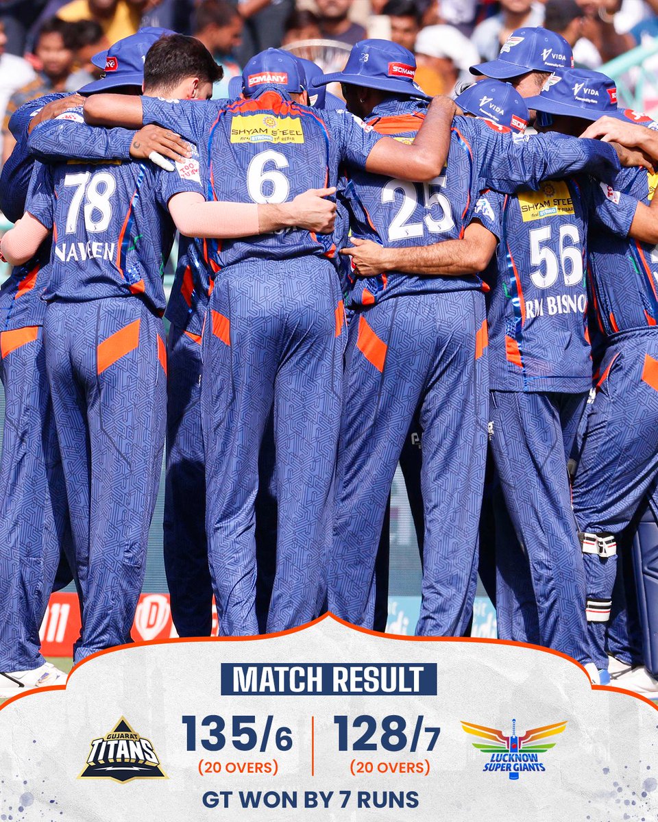 LucknowIPL's tweet photo. Gutted 😞 https://t.co/Ysy6Ed9Pjs