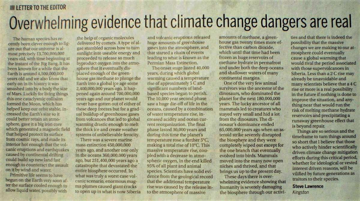 Overwhelming Evidence that Climate Change Dangers are Real