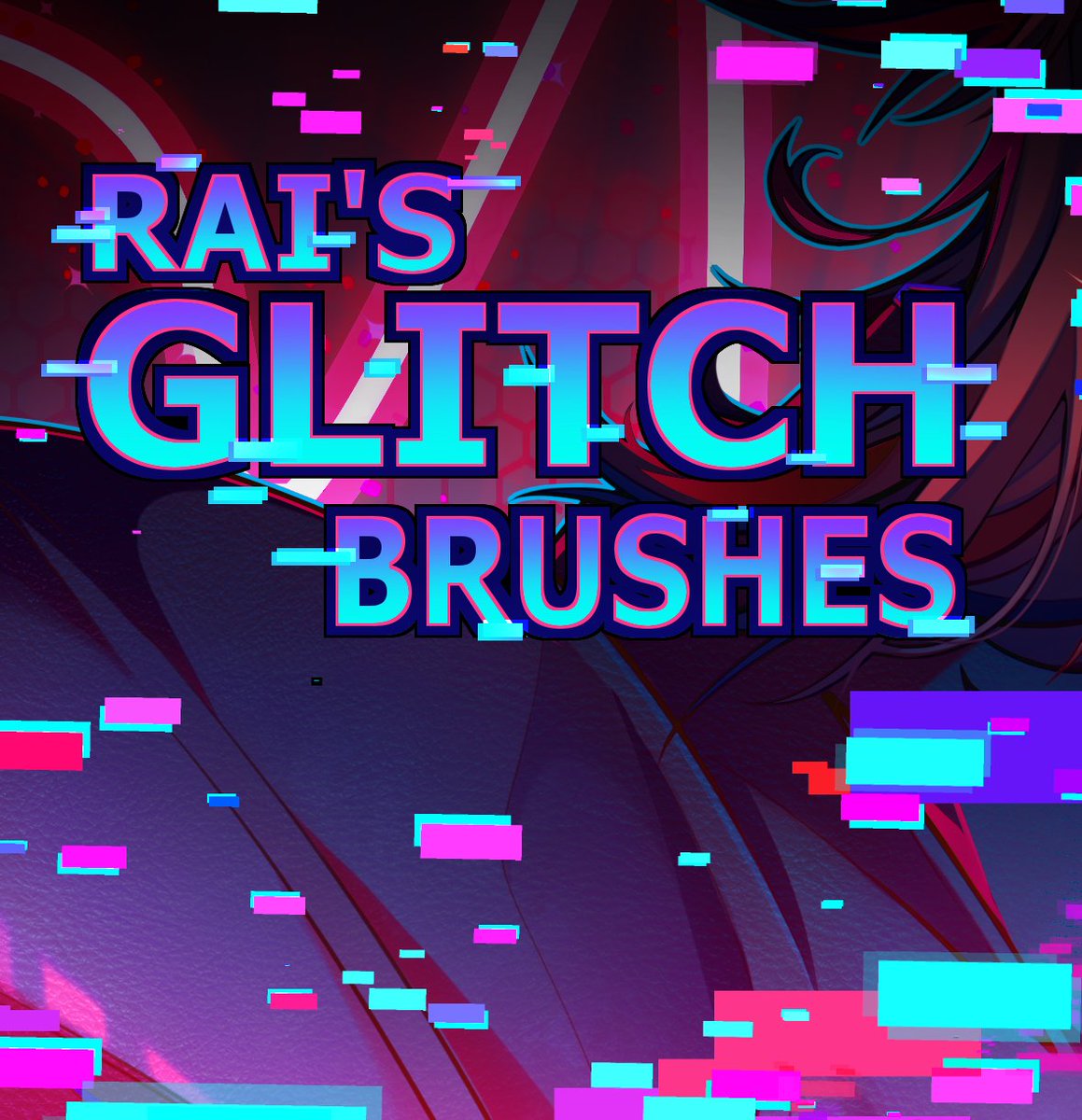 RaykayraArt's tweet photo. 🖌️- CLIP STUDIO PAINT - GLITCH BRUSHES -🖌️ https://t.co/XP3fZWFTf5