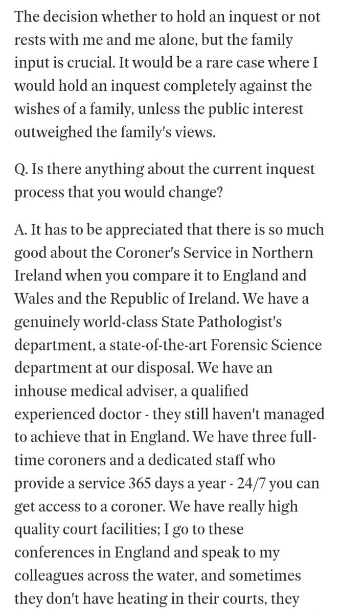Myweeself's tweet photo. @j_oconnor37 #MrCoroner claims to have "World Class Faciliites" for the Inquest process here in #NI. His Top Notch Team, Pathologist in particular surely didn't fulfill her role ..Why No Water Samples ? Speaks Volumes ..Who is pulling his strings
#JusticeForNoahDonohoe https://t.co/greQuJzrHy