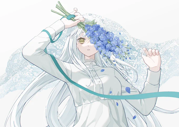 花とレース 