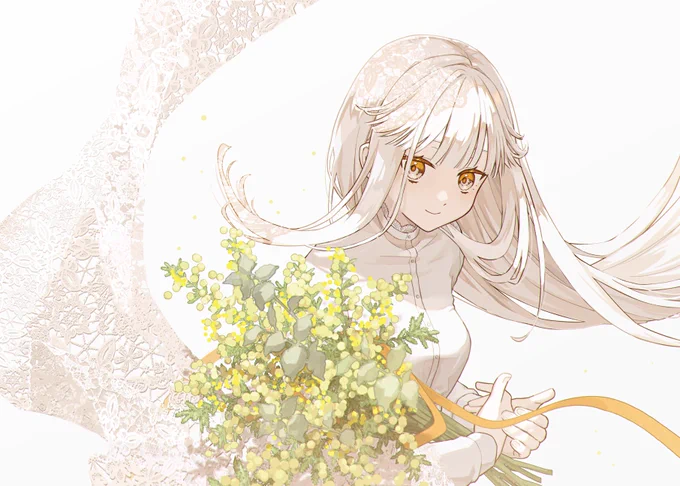 花とレース 