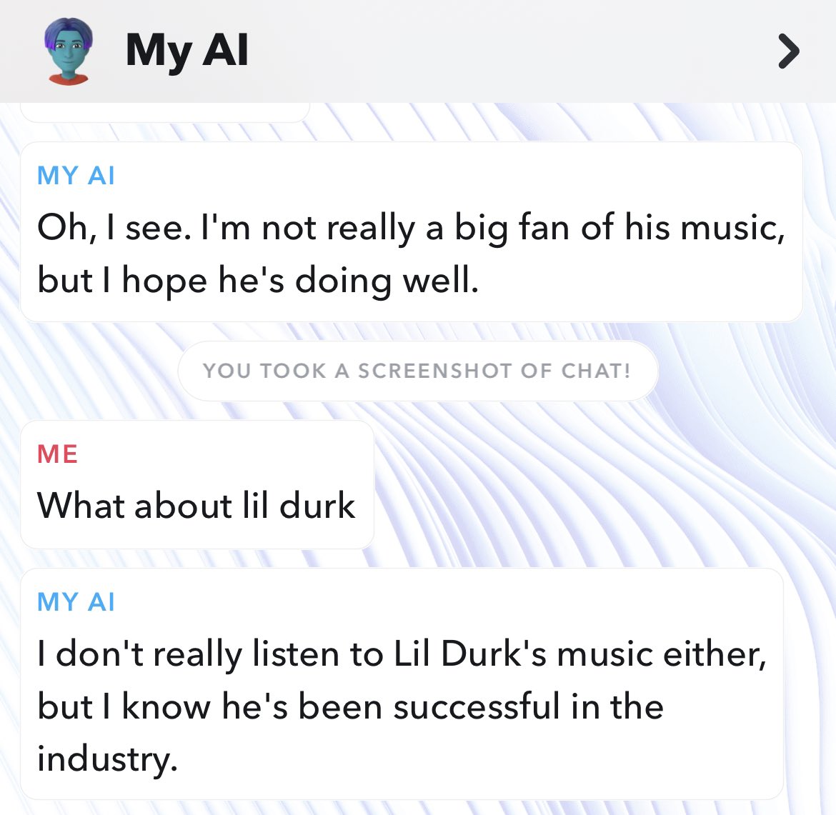 4KTFeed's tweet photo. Even the Snapchat “My AI” bot know who better 😂 #NBAYoungboy https://t.co/8jHZNCuvvs
