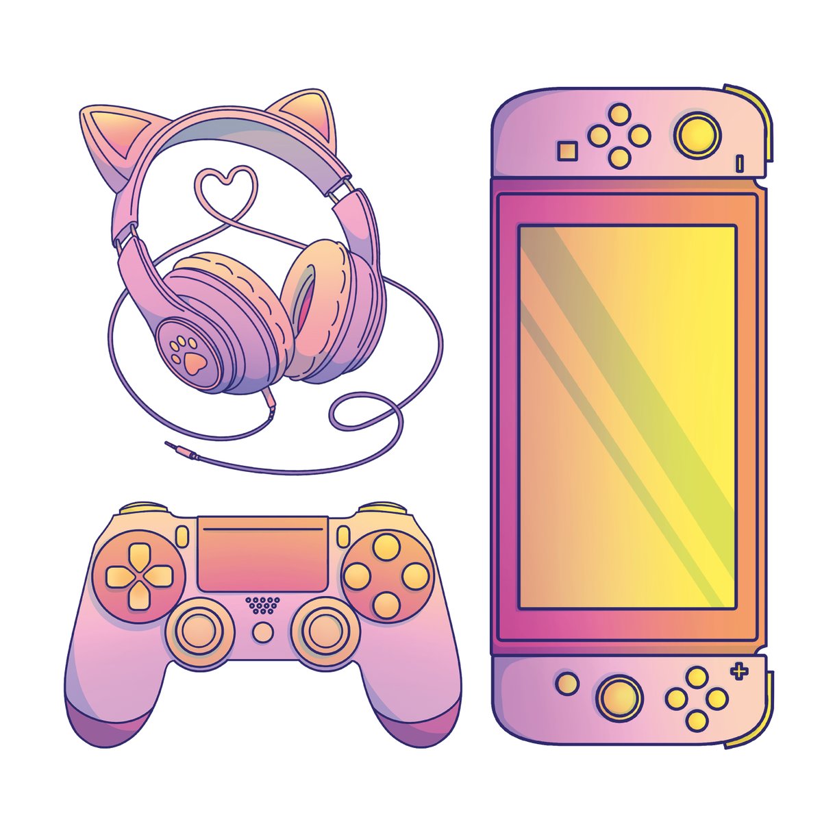 sushidrawsstuff's tweet photo. Tbh? I am making the stickers i would want to have myself lol
I want to make cute sets out of these. Would you like them as a colour-set or as a set of 3 in one colours? 
#sushimakesstuff #stickershop #smalbuisness #stickerbusiness #kawaii #gamergirl #egirl #switch #playstation https://t.co/JMhdE8fZvf