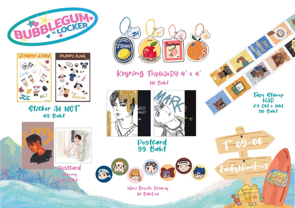 T05-T06 BUBBLEGUMLOCKER

twitter : <a href="/lilybbelle/">𝒍𝒊𝒍𝒚𝒓𝒐𝒔𝒆.𝒃</a> <a href="/meemismeem/">only.yourjasmine l commission open</a> <a href="/ladynimbuz/">MoNimbuz🌧</a>
ig : <a href="/lilyb/">lilyb</a>.belle @yourjasmine.flower 

🔗 ซื้อบัตรเข้างาน คลิก! : ticketmelon.com/communeocity/n…

#NCTinSUMMERbeach