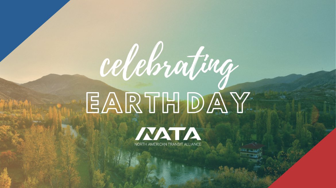 Nata_Updates's tweet photo. At NATA, we celebrate #EarthDay today and all year by promoting the benefits of public transportation in reducing carbon emissions. To celebrate, why not trade a car ride for public transit? It's one of the most effective things you can do to preserve the beauty of our Earth! https://t.co/sFtyj2AY1R