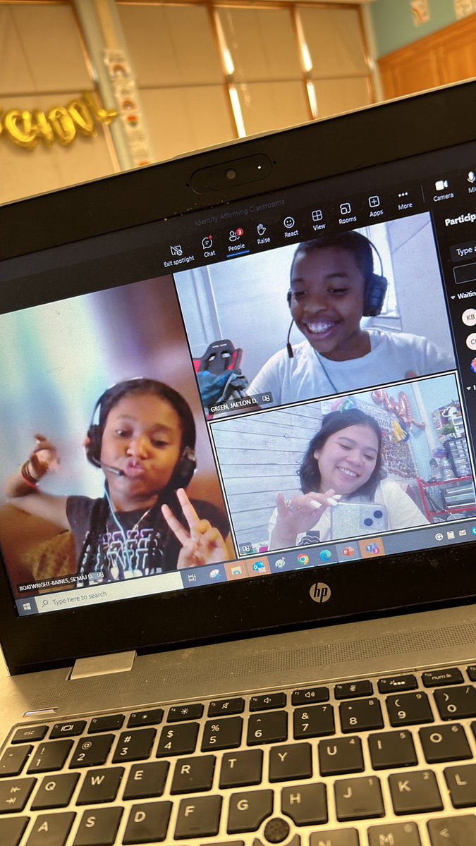 GoForTheHuynh's tweet photo. Identity Affirming Classrooms presented to you by Semaj Boatwright-Baines, Jae’lon Green and Mrs. Huynh-Boyle. I am so proud of my kiddos! ❤️#DEBDay @SyracuseSchools https://t.co/1QIfczIaqc