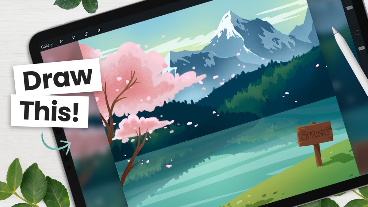 gvdesignstudio's tweet photo. New tutorial on YouTube! Learn how to draw a spring lake 🌸 https://t.co/ArCqKJsmzq
#illustration #digitalart https://t.co/LYCtH5RKFH