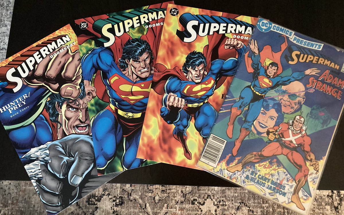 Some Dan Jurgens and Klaus Janson Superman reading for a rainy Saturday morning 🌧️ #SaturdayReads #Superman #DCComics #Comics