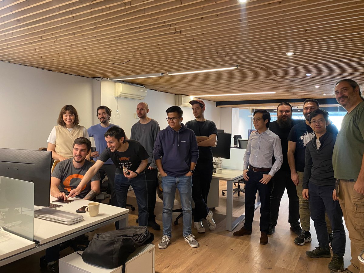 andyyen's tweet photo. Behind the scenes at this week's Proton Pass beta launch. We pushed the button from the @ProtonPrivacy office in Barcelona, joined by the @SimpleLogin team from Paris. It's the start of a new product journey, one that we hope will benefit the community. Stay tuned for full launch https://t.co/KaVJN5mV1e