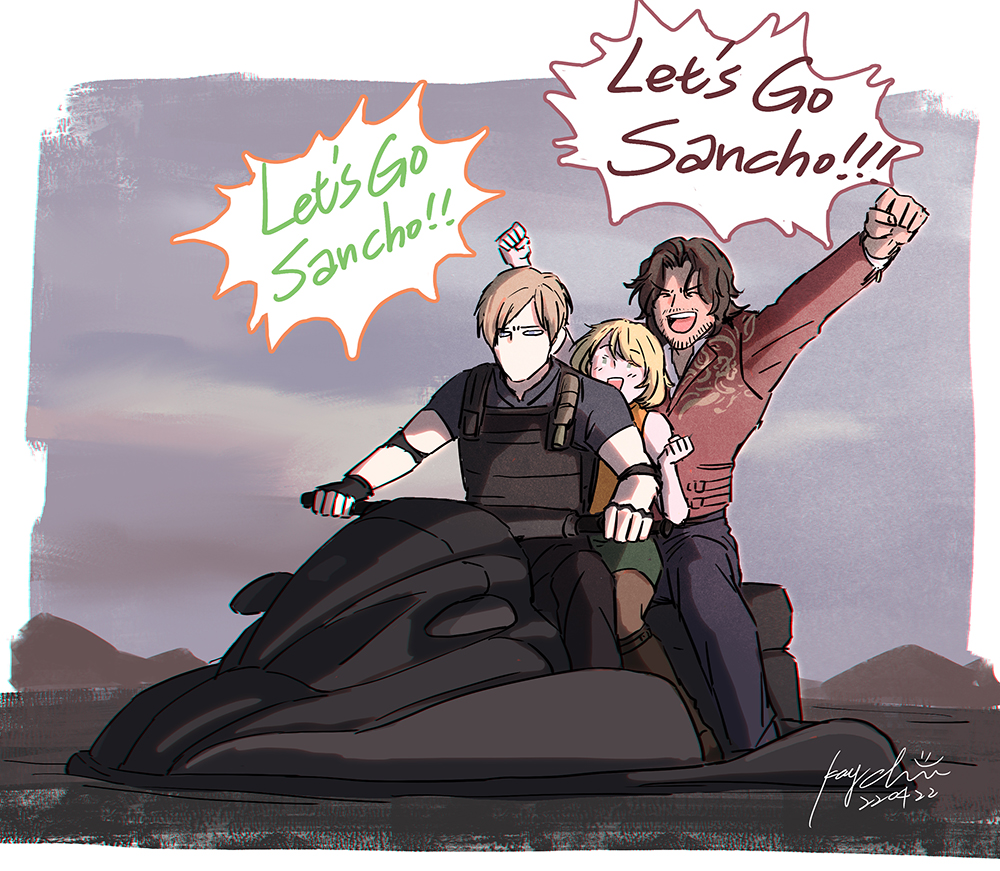 kay924026's tweet photo. Let's go Sancho 😭
#RE4 #RE4remake #LuisSerra #LeonKennedy https://t.co/jmwcOKELfu