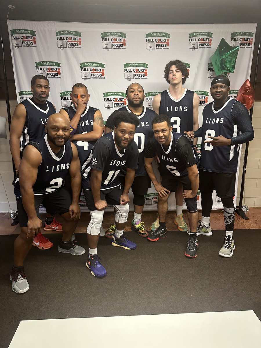 loribfreeman's tweet photo. DeKalb County Magistrate Court Lions are on the court now! Awesome support for our tournament today in downtown Decatur! Thank you for your participation in our 2023 tournament! https://t.co/SPqLi6Y87q