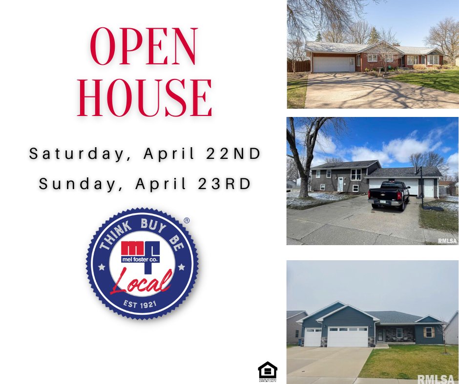melfostercoinc's tweet image. 📌 𝑶𝑷𝑬𝑵 𝑯𝑶𝑼𝑺𝑬𝑺 - Stop by one of our 𝓼𝓹𝓮𝓬𝓽𝓪𝓬𝓾𝓵𝓪𝓻 open houses this weekend.  Let's chat and find you your dream home. 🏡 #dreamhome #newaddress #qcrealestate 

View all 𝑶𝑷𝑬𝑵 𝑯𝑶𝑼𝑺𝑬𝑺; melfosterco.com/Open-Houses facebook.com/13039380030811…