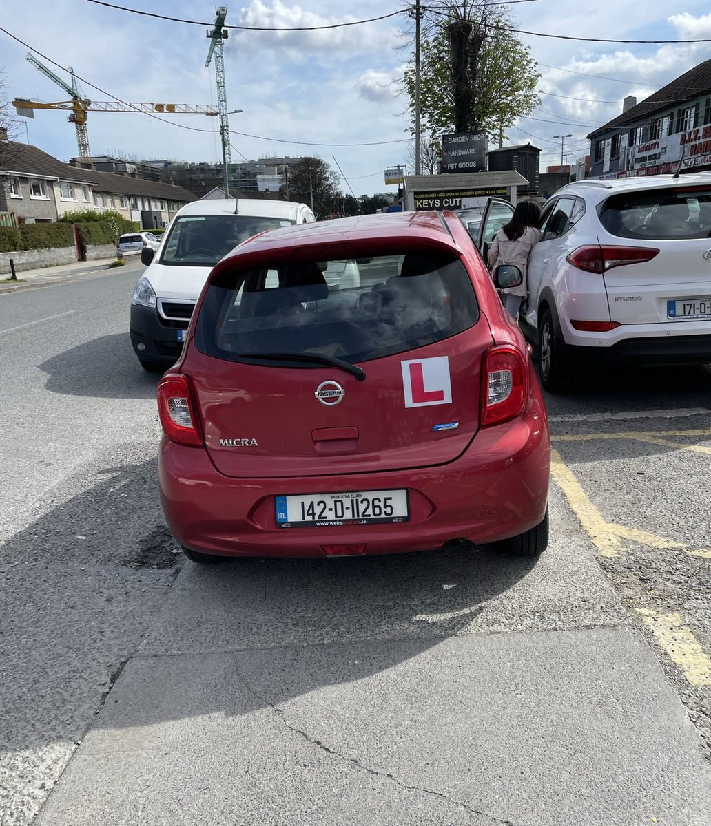 msmulvey's tweet photo. A weekly occurrence outside Ingredients market. Cars just left wherever their owners see fit, blocking the path and forcing pedestrians onto the road. Irresponsible and dangerous. @GardaTraffic @cllrbarrysaul @josephamadigan https://t.co/8ScSABam4R